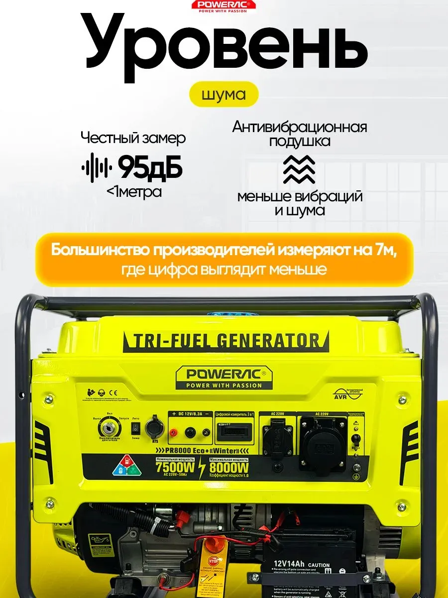 Гибридный генератор Powerac PR8000 Eco+ Winter 3 в 1 фото#20