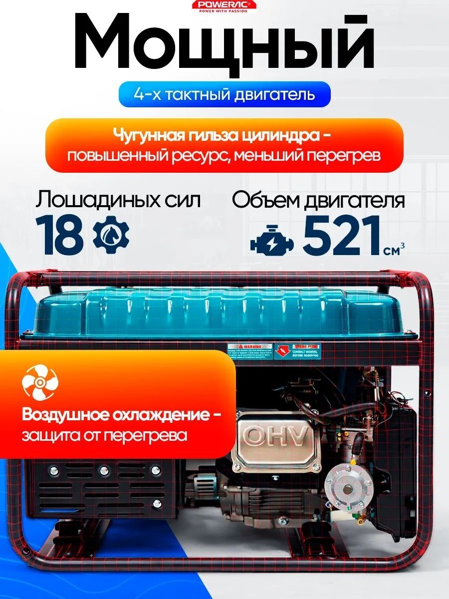 Гибридный генератор Powerac PR11000 Eco Max Winter 2 в 1 фото#15