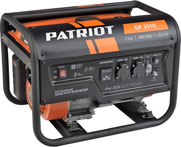 Бензиновый генератор PATRIOT GP 3510