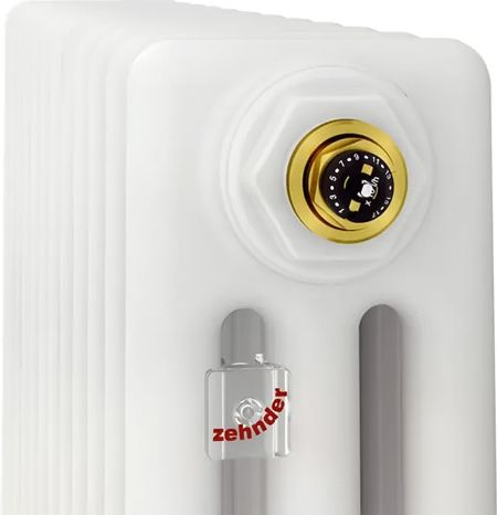 Стальной трубчатый радиатор Zehnder Charleston Retrofit 3037, 14 сек.1/2 ниж.подк. RAL9016 фото#3