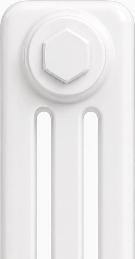 Стальной трубчатый радиатор Zehnder Charleston Retrofit 3057, 10 сек.1/2 ниж.подк. RAL9016 фото#2