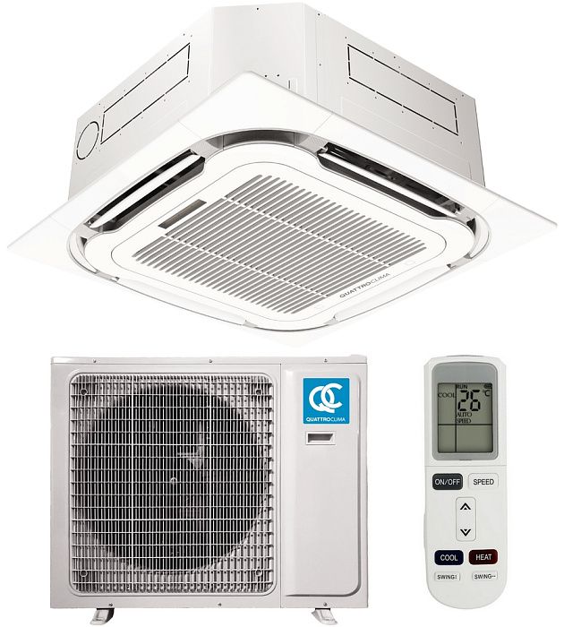 Кассетные кондиционеры QUATTROCLIMA QV-I-CGE Inverter