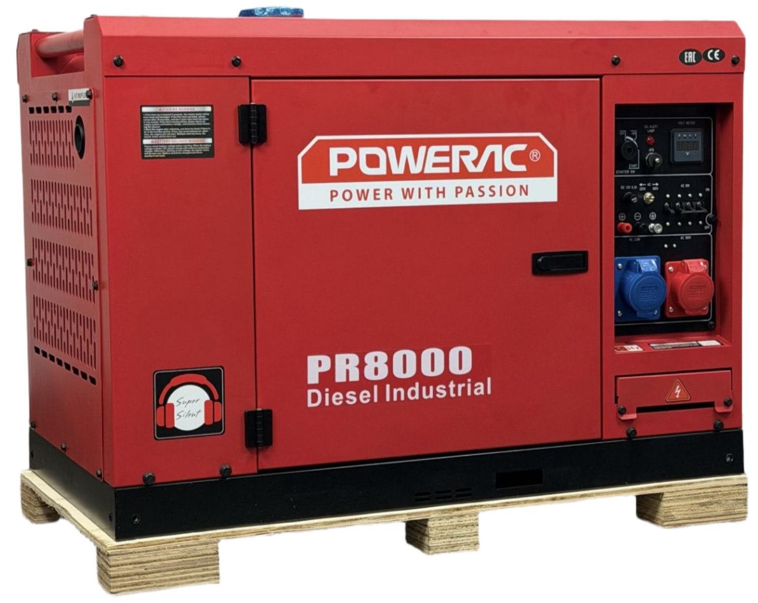 Дизельный генератор Powerac PR8000 Diesel Industrial