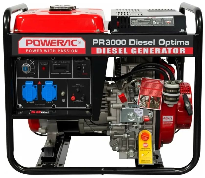 Дизельный генератор Powerac PR3000 Diesel Optima фото#2