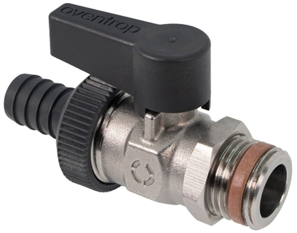 Шаровый кран Oventrop Optiflex R KFE DN 15 PN 16, с колпачком и штуцером