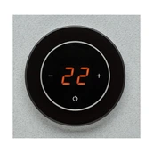 Терморегулятор для теплого пола Aura RONDA Black Classic