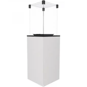 Газовый уличный обогреватель Kratki PATIO/G31/37MBAR/B - белое стекло, с пультом ДУ переносной