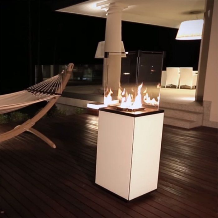 Газовый уличный обогреватель Kratki PATIO/M/G31/37MBAR/B - белое стекло, с ручным управлением с ручным управлением фото#4