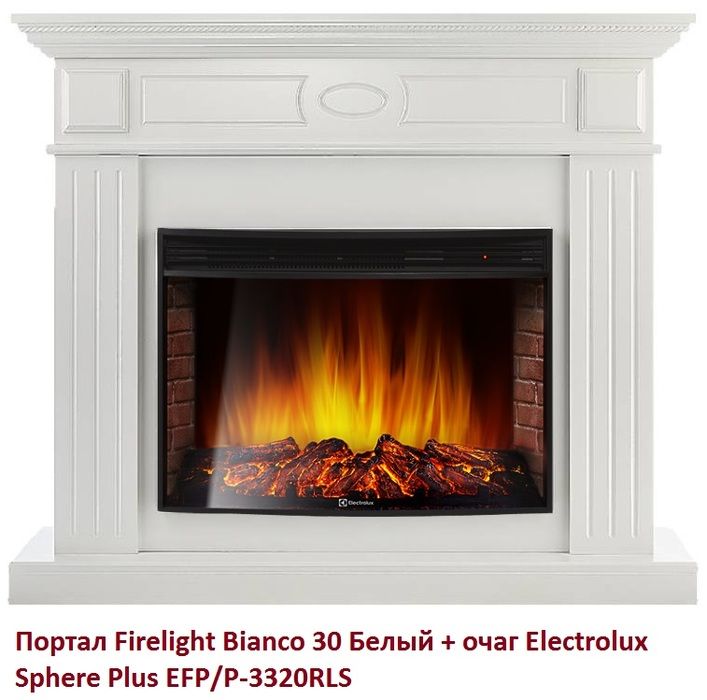 Широкий портал Firelight Bianco 30 Белый фото#3