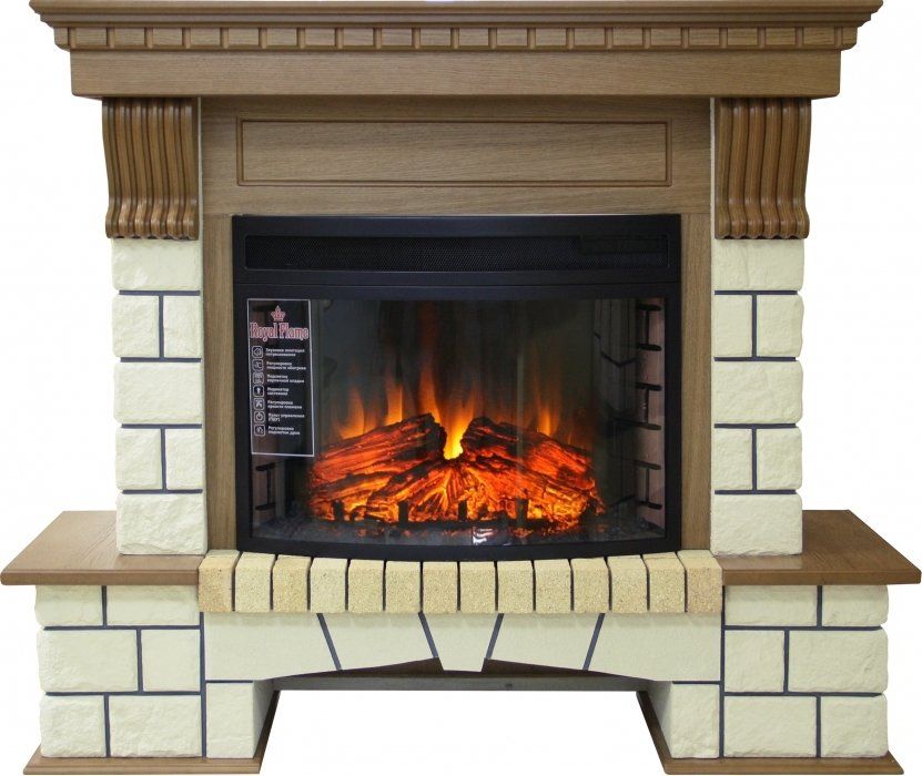 Электрокамин Royal Flame Pierre Luxe с очагом Dioramic 25 (Дуб)