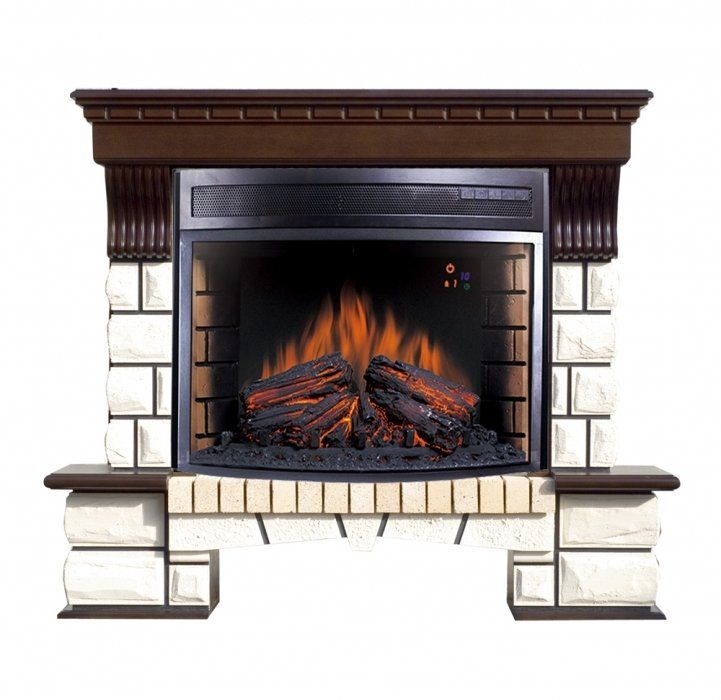 Электрокамин Royal Flame Pierre Luxe с очагом Dioramic 25 (Темный дуб)