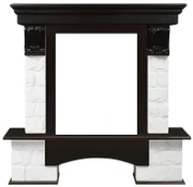 Классический портал для камина Firelight Forte Classic Белый/Темный дуб