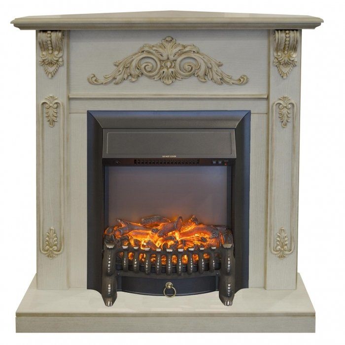 Электрокамин Real-Flame Anita Corner WT-519G с очагом FOBOS LUX BL электрический фото#2