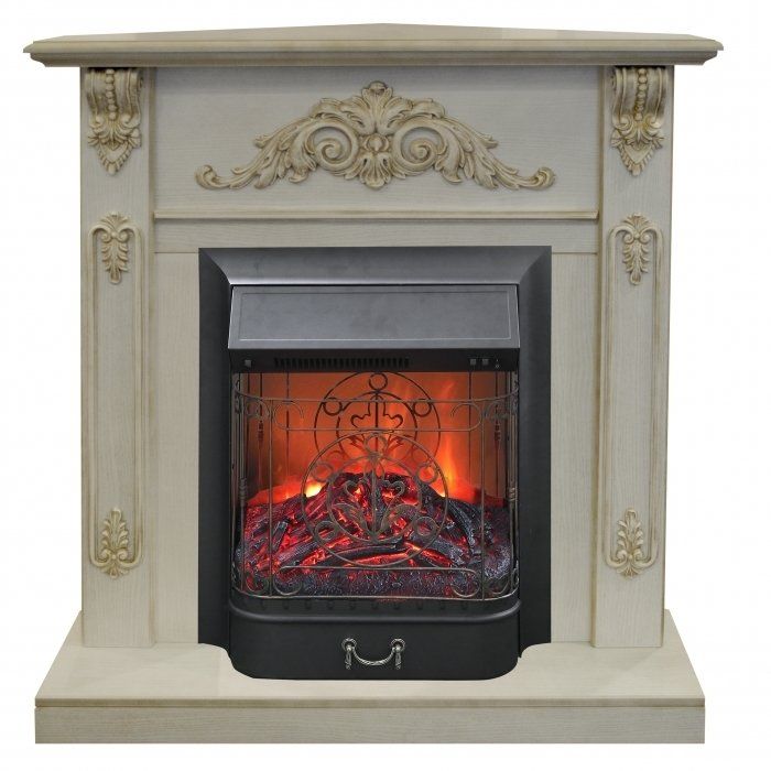 Электрокамин Real-Flame Anita Corner WT-519G с очагом FOBOS LUX BL электрический фото#3
