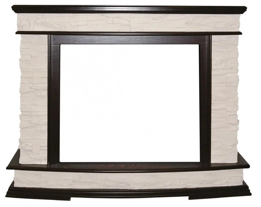 Широкий портал InterFlame Памир сланец под Panoramic 33W FX (тёмный дуб)