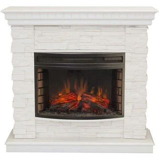 Электрокамин Real-Flame Elford 25 WT-614 с очагом Firefield 25 S IR инфракрасный