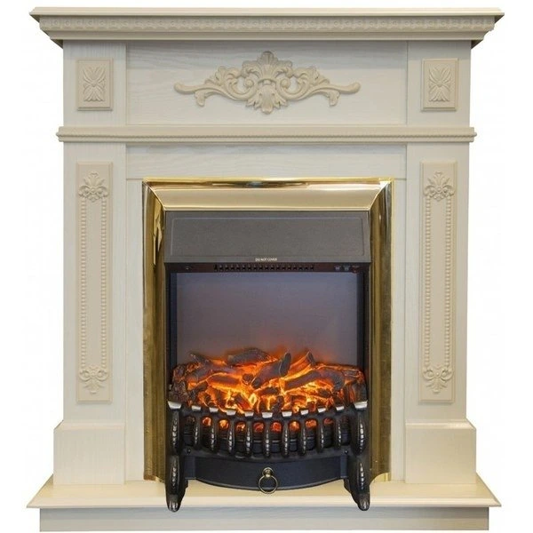 Электрокамин Real-Flame Lilian STD/EUG WT-F617 с очагом FOBOS LUX BL
