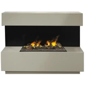 Линейный электрокамин Real-Flame Modern CST 630 WT-P511 с очагом 3D CASSETTE 630 Black Panel прямоугольный