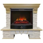 Электрокамин Real-Flame Rockland LUX 25/25,5 WT-619G с очагом Sparta 25,5 LED