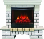 Электрокамин Real-Flame Country 25/25,5 WT с очагом Evrika 25,5 LED