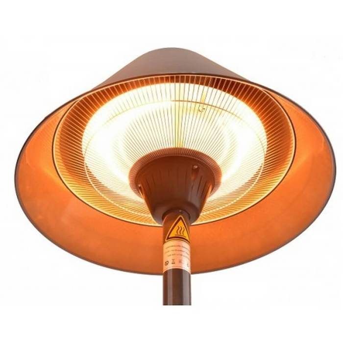 Инфракрасный обогреватель Hugett Tabletop Brown (1821 H-T) электрического типа фото#2