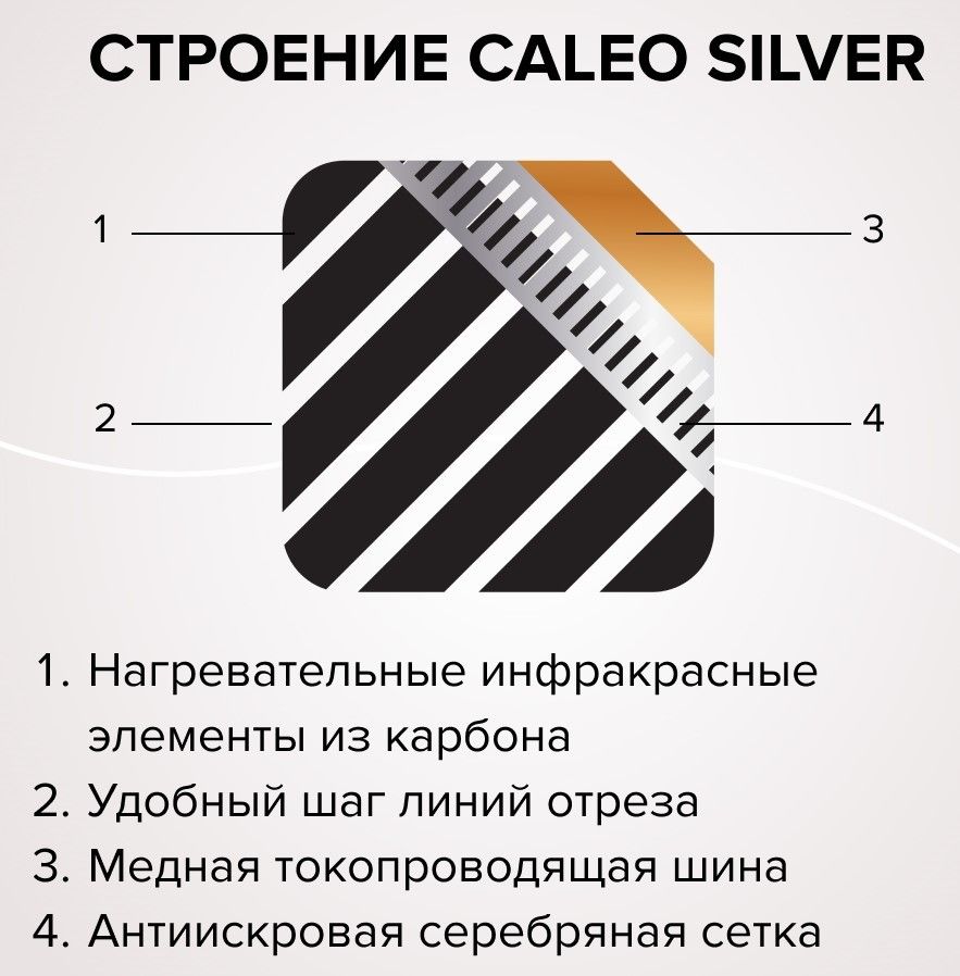 Пленочный теплый пол Caleo Silver 220-0,5-1,5 фото#9