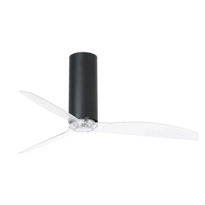 Вентилятор без подсветки Faro Barcelona Tube Fan Shiny Black (32035)