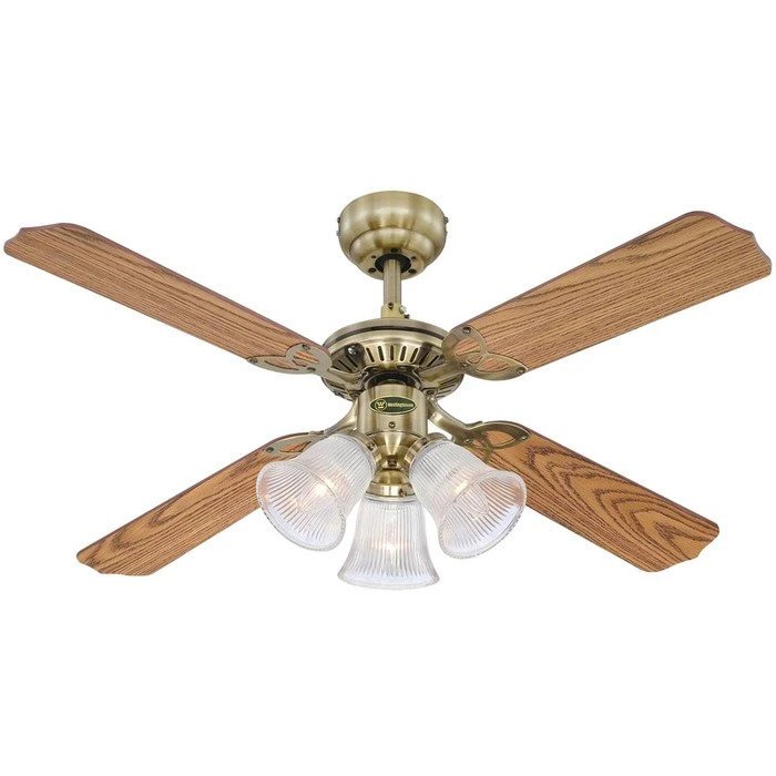 Вентилятор с подсветкой Westinghouse Princess Trio Brass