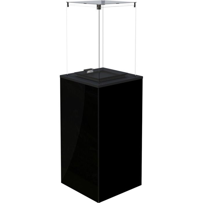 Газовый уличный обогреватель Kratki PATIO MINI/M/G31/37MBAR/CZ - черное стекло, с ручным управлением стеклянный фото#2