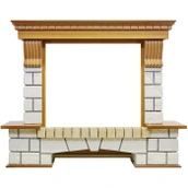 Широкий портал Royal Flame Pierre Luxe под очаг Symphony 2608/Symphony 2624L