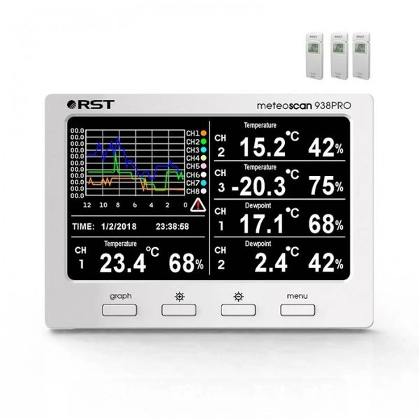 Цифровая метеостанция с радиодатчиком Rst 01938