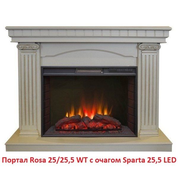 Электрокамин (очаг) со звуком Real-Flame Sparta 25,5 LED фото#4