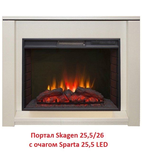 Электрокамин (очаг) со звуком Real-Flame Sparta 25,5 LED фото#9