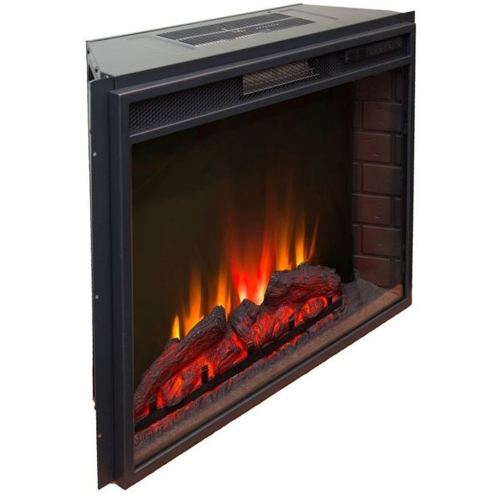 Камин в квартиру электрический Real-Flame Carolina 25,5 WT с очагом Sparta 25,5 LED фото#3