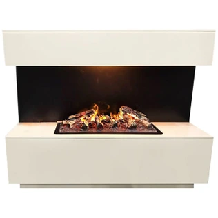 Линейный электрокамин Real-Flame Modern CST 1000 WT-P511 с очагом 3D Cassette 1000