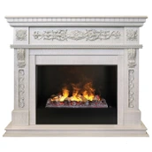 Электрокамин Real-Flame Estella 25,5/26 WT-519G с очагом 3D CASSETTE 630 Black Panel звук+увлажнение