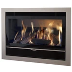 Встраиваемый газовый камин Karma ELEGANCE 67 Exclusive Huge line 60 silver