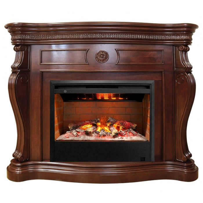 Электрокамин Real-Flame Barcelona 26/33 AO-257 с очагом 3D Helios 26