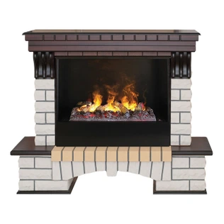 Электрокамин Real-Flame Country 26 АО-215 с очагом 3D CASSETTE 630 Black Panel