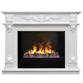 Электрокамин Real-Flame Philadelphia 25,5/26 WT-F614 с очагом 3D CASSETTE 630 Black Panel