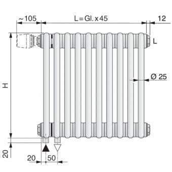 Радиатор отопления Arbonia 2220/06 N69 твв RAL 9016 фото#5