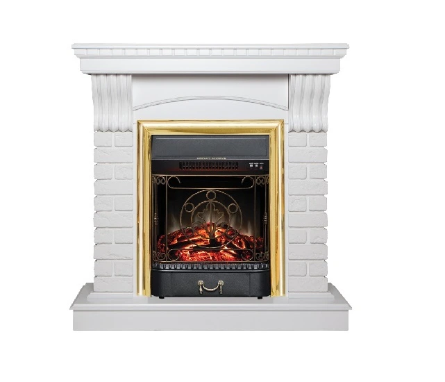 Электрокамин Real-Flame JAZZ STD/EUG WT-P511 с очагом FOBOS LUX BL