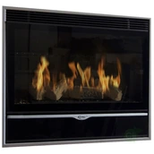 Встраиваемый газовый камин Karma ELEGANCE 67 EXCLUSIVE Slim line 15 silver metallic NG