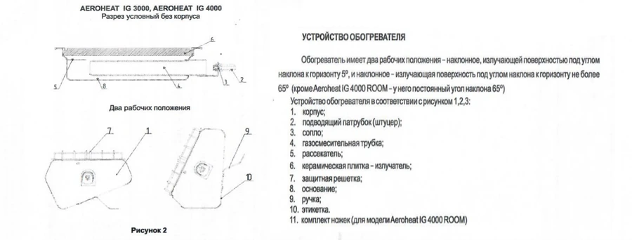 Компактный газовый обогреватель Aeroheat IG 4000 фото#3
