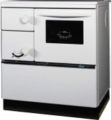 Дровяная печь THORMA OKONOM75/FIKO DELUXE, правая, белая