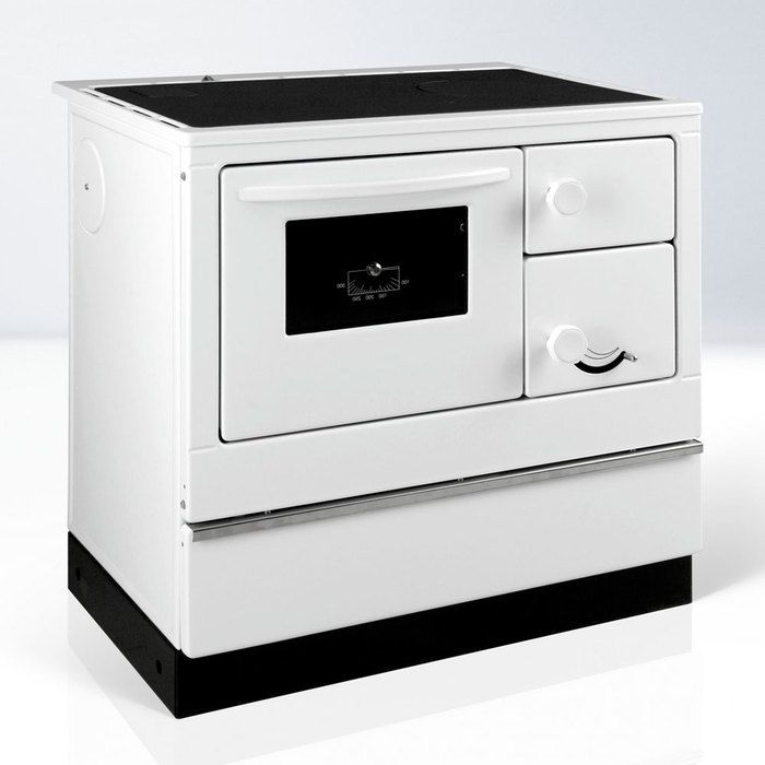 Дровяная печь THORMA OKONOM 85/FIKO DELUXE, правая, белая фото#2