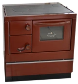 Дровяная печь THORMA OKONOM 85/FIKO DELUXE, левая, коричневая