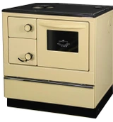 Дровяная печь THORMA OKONOM 85/FIKO DELUXE, левая, бежевая