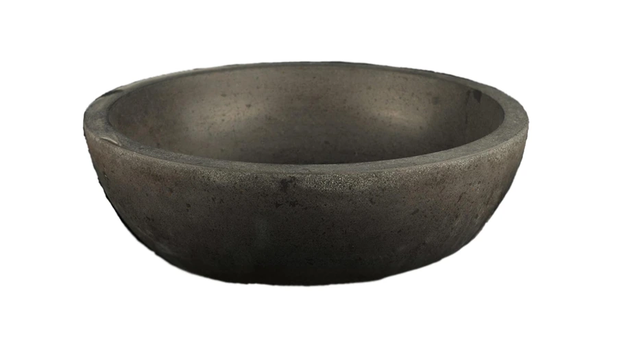 Базальтовая курна из черного камня - базальта Sheerdecor Bowl, Mongolian Black, Burning