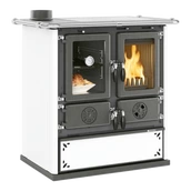 Дровяная печь La Nordica ROSETTA SINISTRA STEEL BIANCO PUNTINATO (белый)